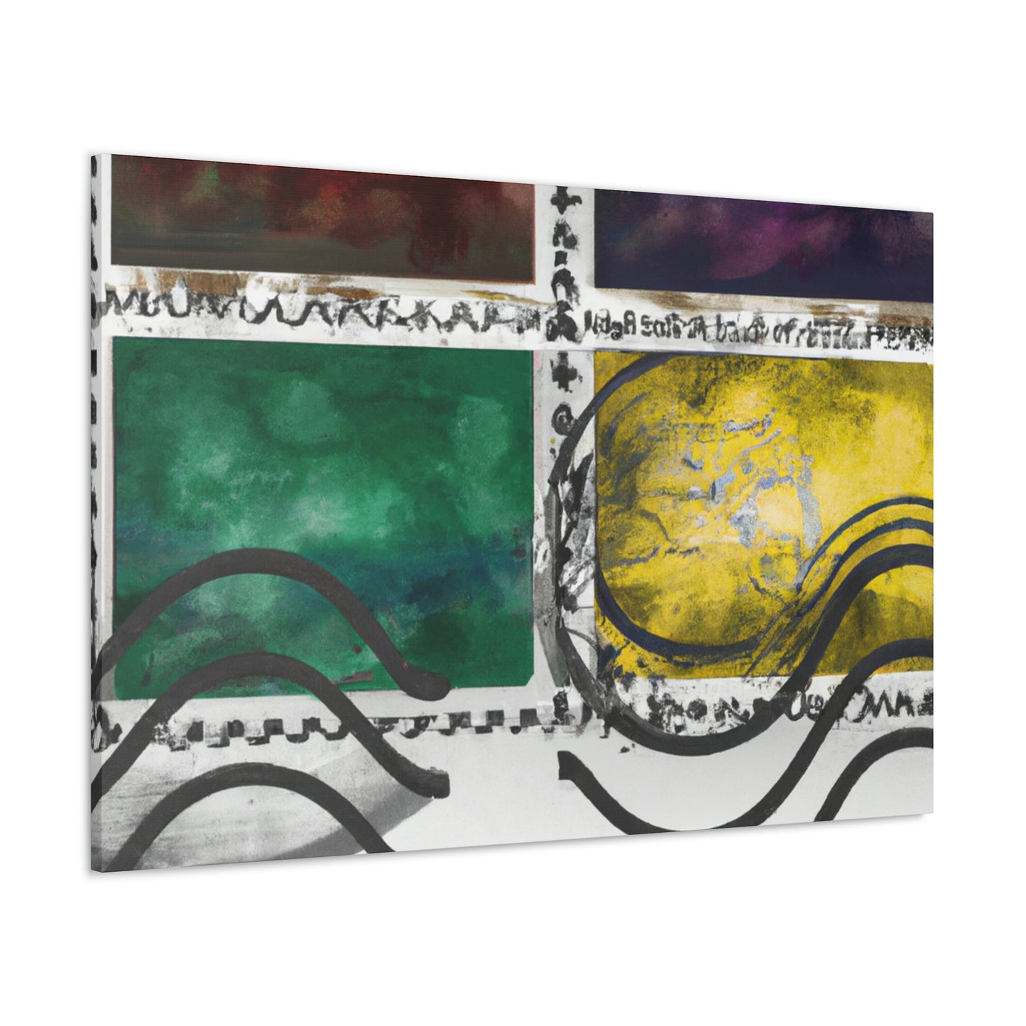 Worldwide Wonders Postage Stamps. - Postage Stamp Collector Canvas Wall Art