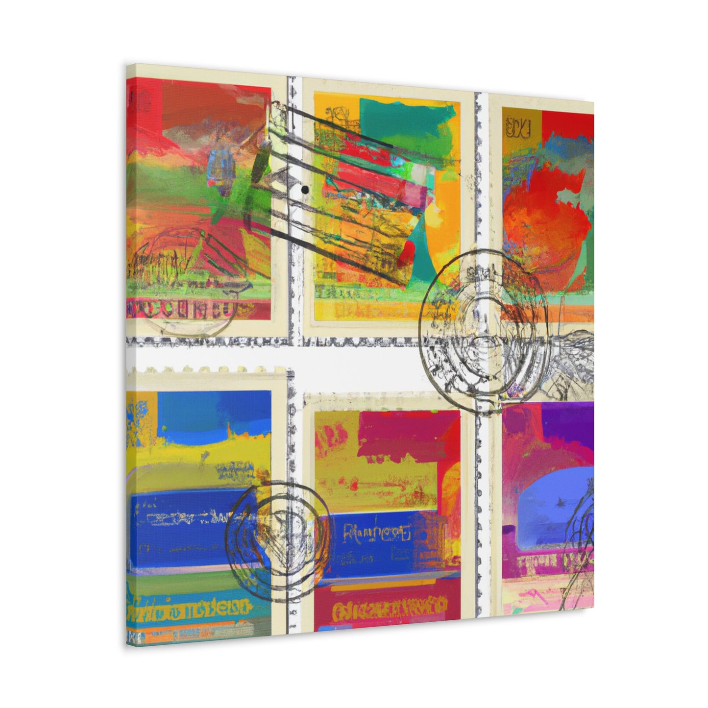 Forever Global Adventurestamps - Postage Stamp Collector Canvas Wall Art