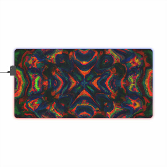 Skip 'n' Glide - Psychedelic Trippy LED Light Up Gaming Mouse Pad