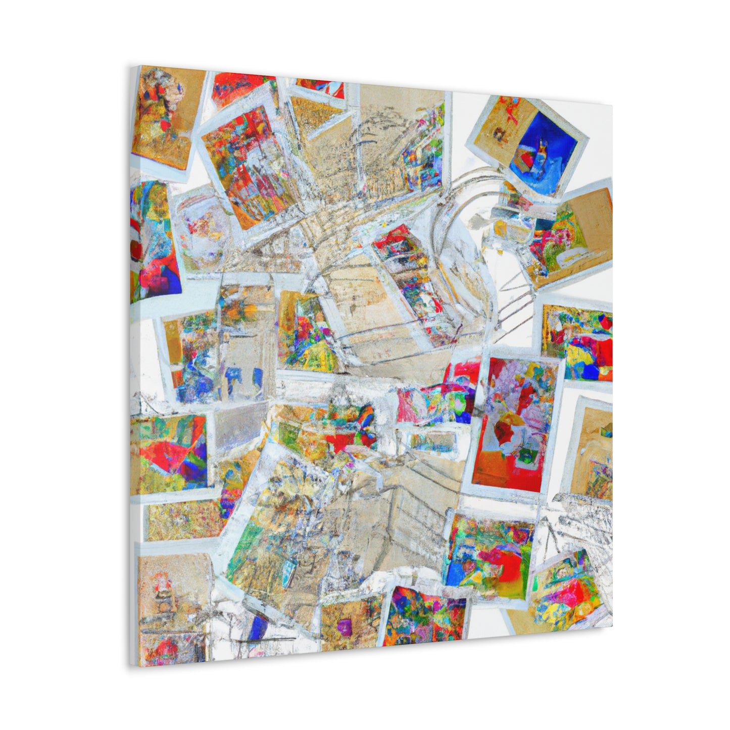 Globetrotting Stamps - Postage Stamp Collector Canvas Wall Art