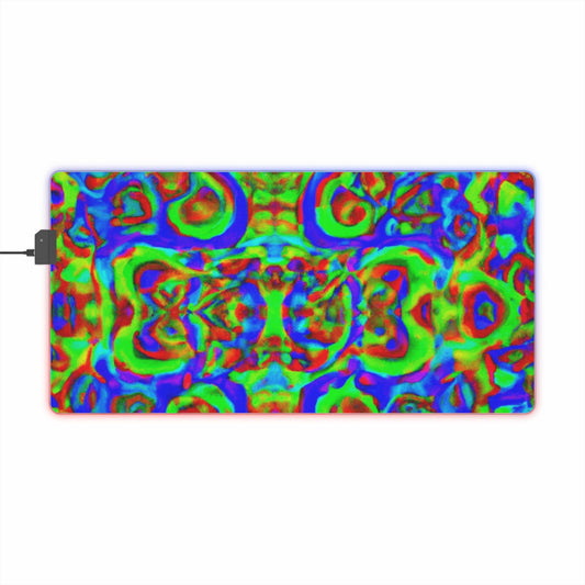 Lance Rocker - Psychedelic Trippy LED Light Up Gaming Mouse Pad