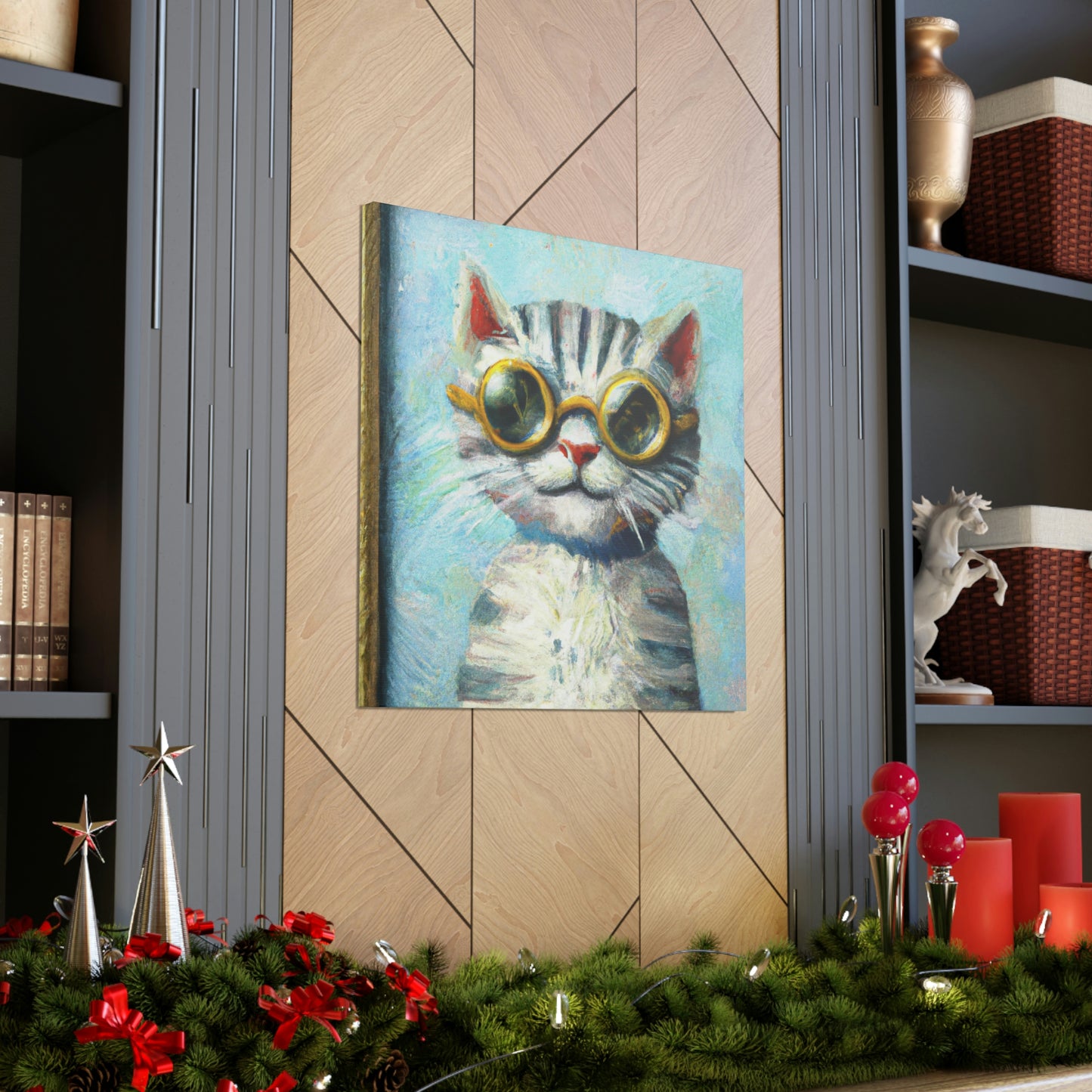Sparky Sweetheart - Cat Lovers Canvas Wall Art