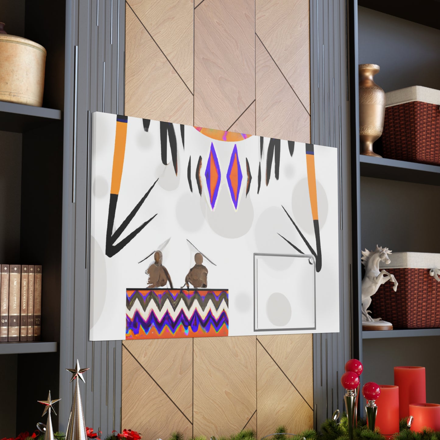 Watoka the Wise - Native American Indian Canvas Wall Art