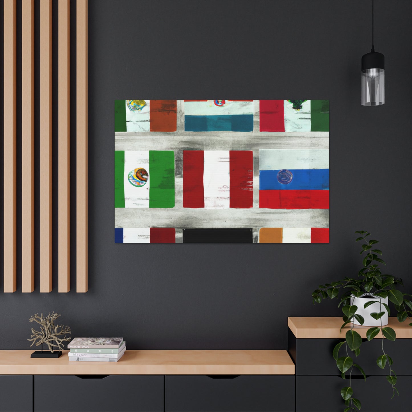 Joseph Addison Trumbull - Flags Of The World Canvas Wall Art