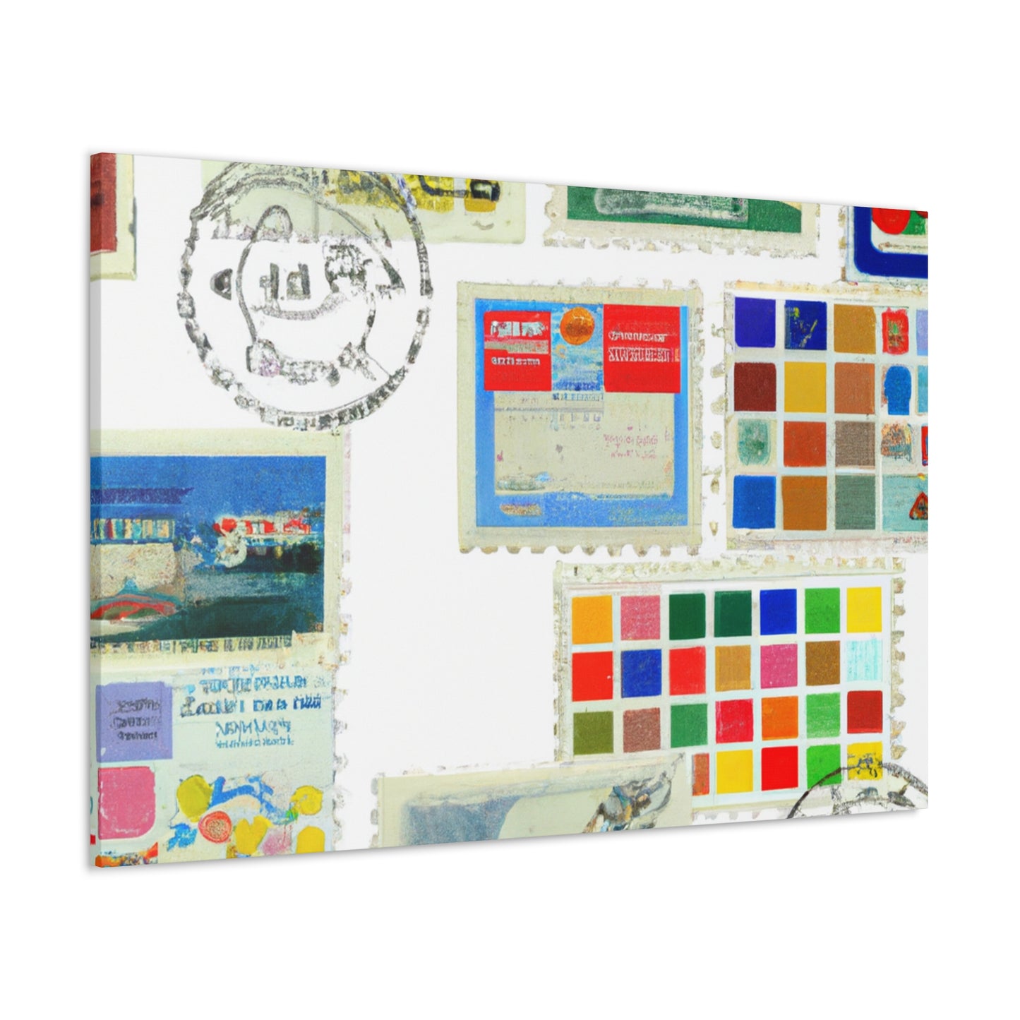 Universal Postage Legacy Series - Postage Stamp Collector Canvas Wall Art