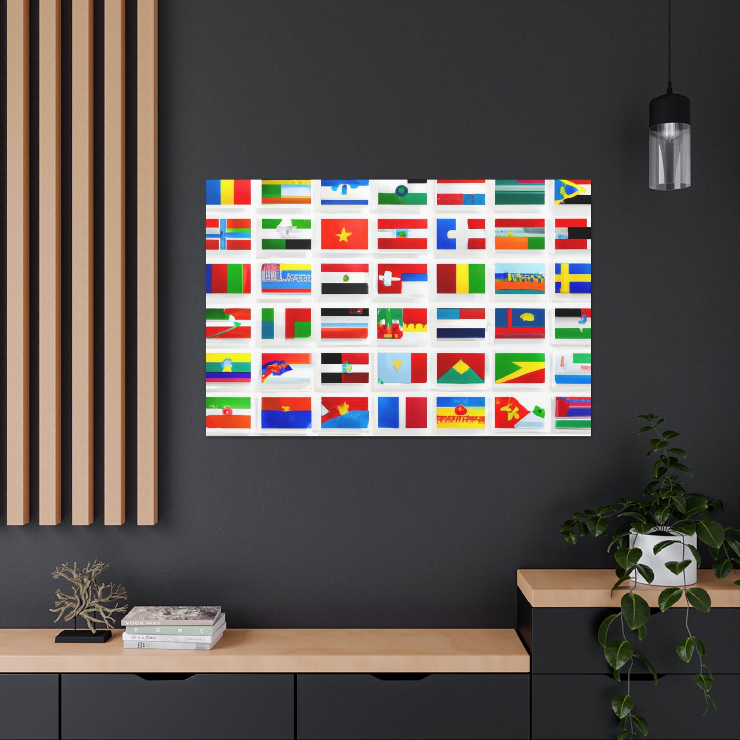 Mary Pickersgill - Flags Of The World Canvas Wall Art