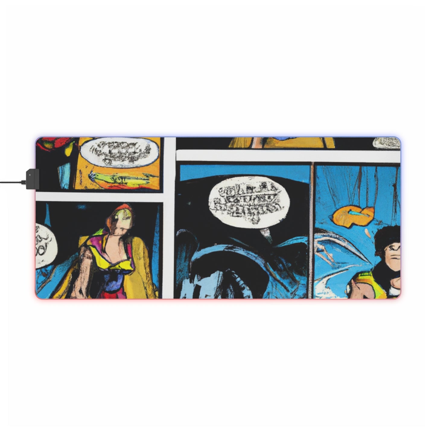 Jimmy "The Flash" Baxter - Comic Book Collector LED Light Up Gaming Mouse Pad