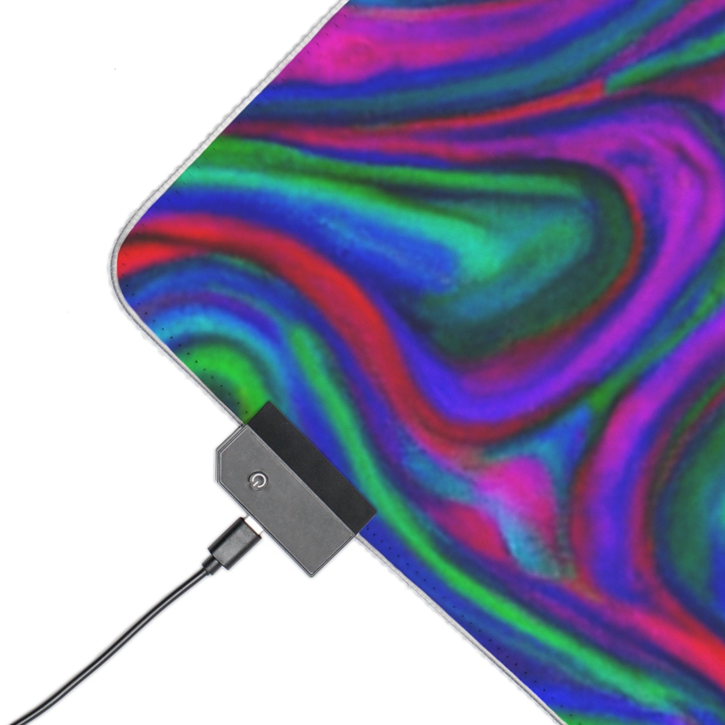 Ricky Rockett - Psychedelic Trippy LED Light Up Gaming Mouse Pad