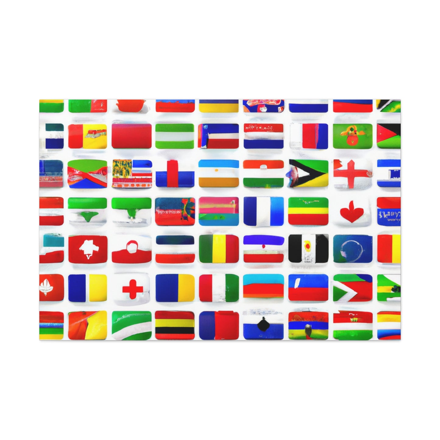 James Armistead Marshall - Flags Of The World Canvas Wall Art