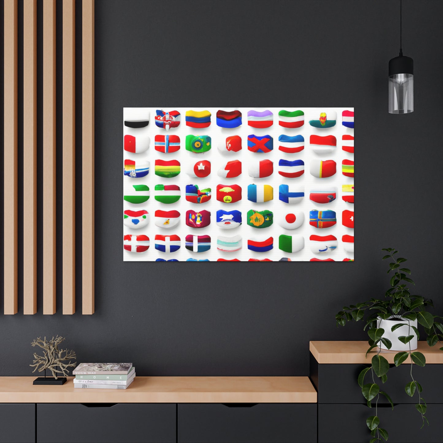 's name

Charlotte Fraser Baxter - Flags Of The World Canvas Wall Art