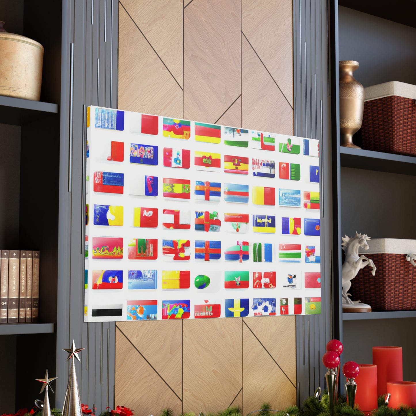 John Webster Smith - Flags Of The World Canvas Wall Art