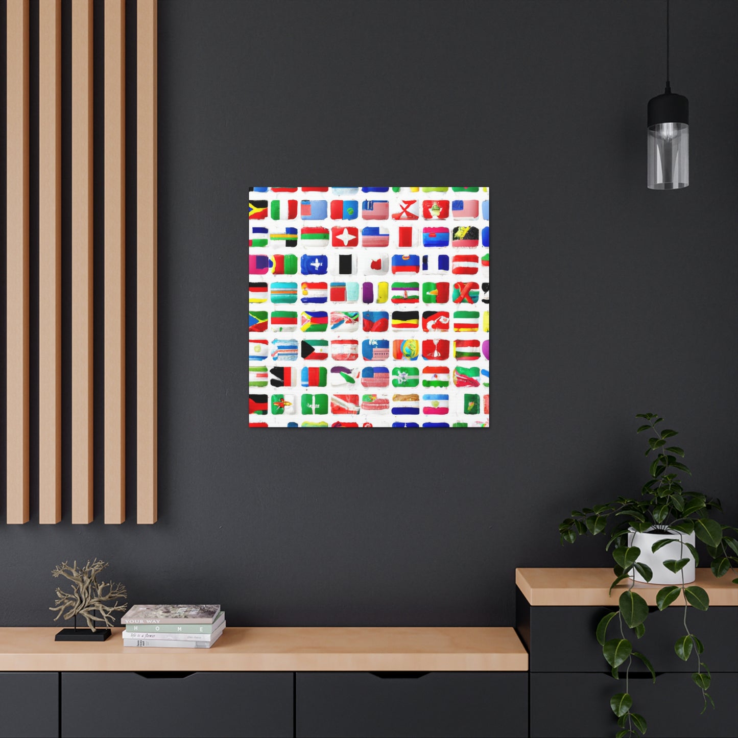 Fanny Klingenstein - Flags Of The World Canvas Wall Art