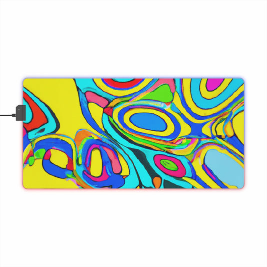 Amelia Astroblast - Psychedelic Trippy LED Light Up Gaming Mouse Pad