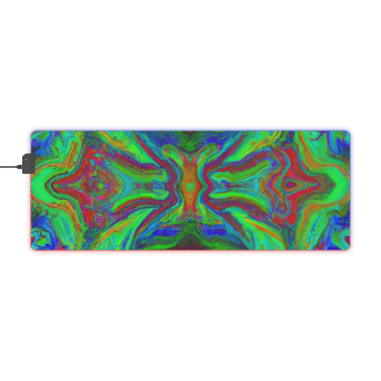 Captain Astrocarde - Psychedelic Trippy LED Light Up Gaming Mouse Pad