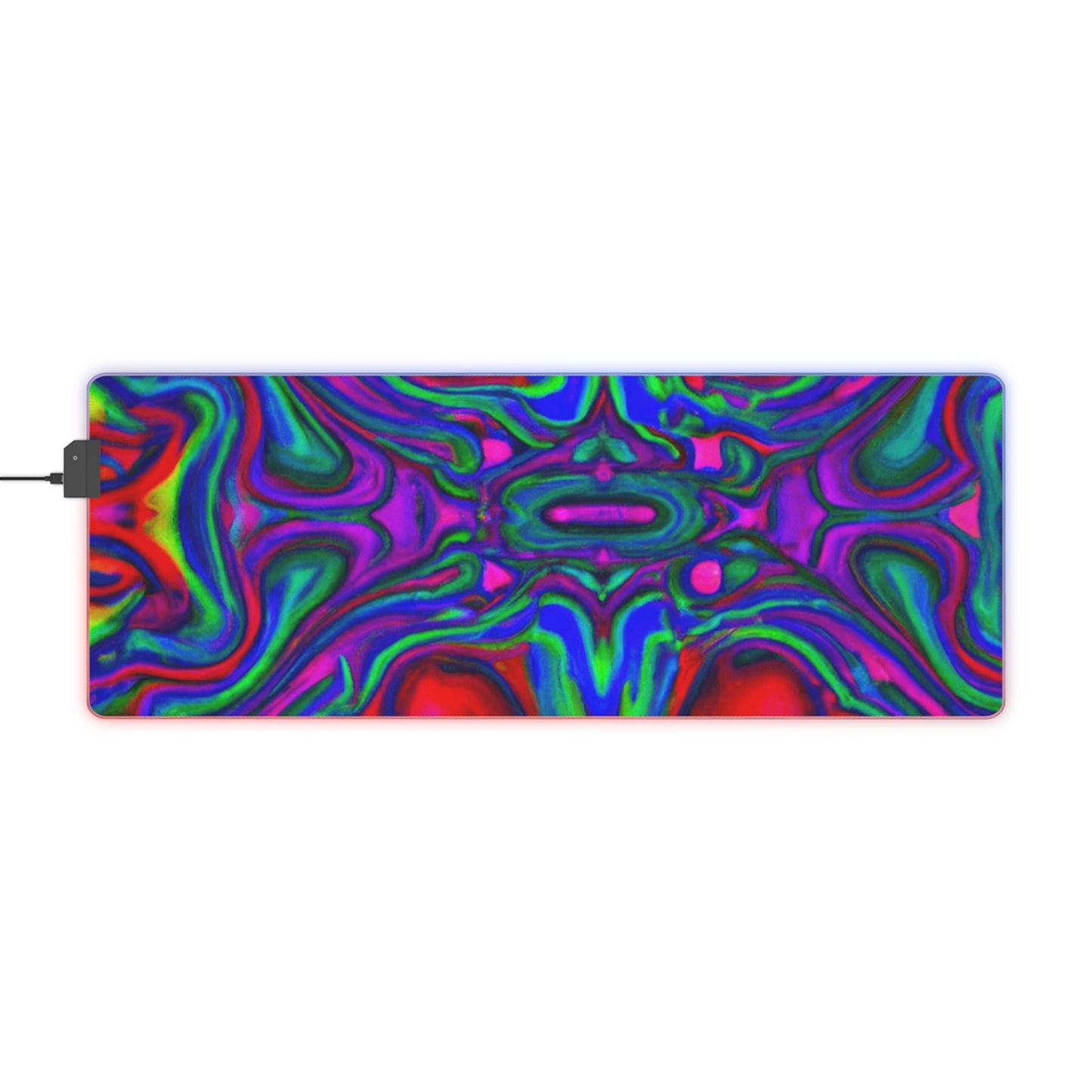 Ricky Rockett - Psychedelic Trippy LED Light Up Gaming Mouse Pad