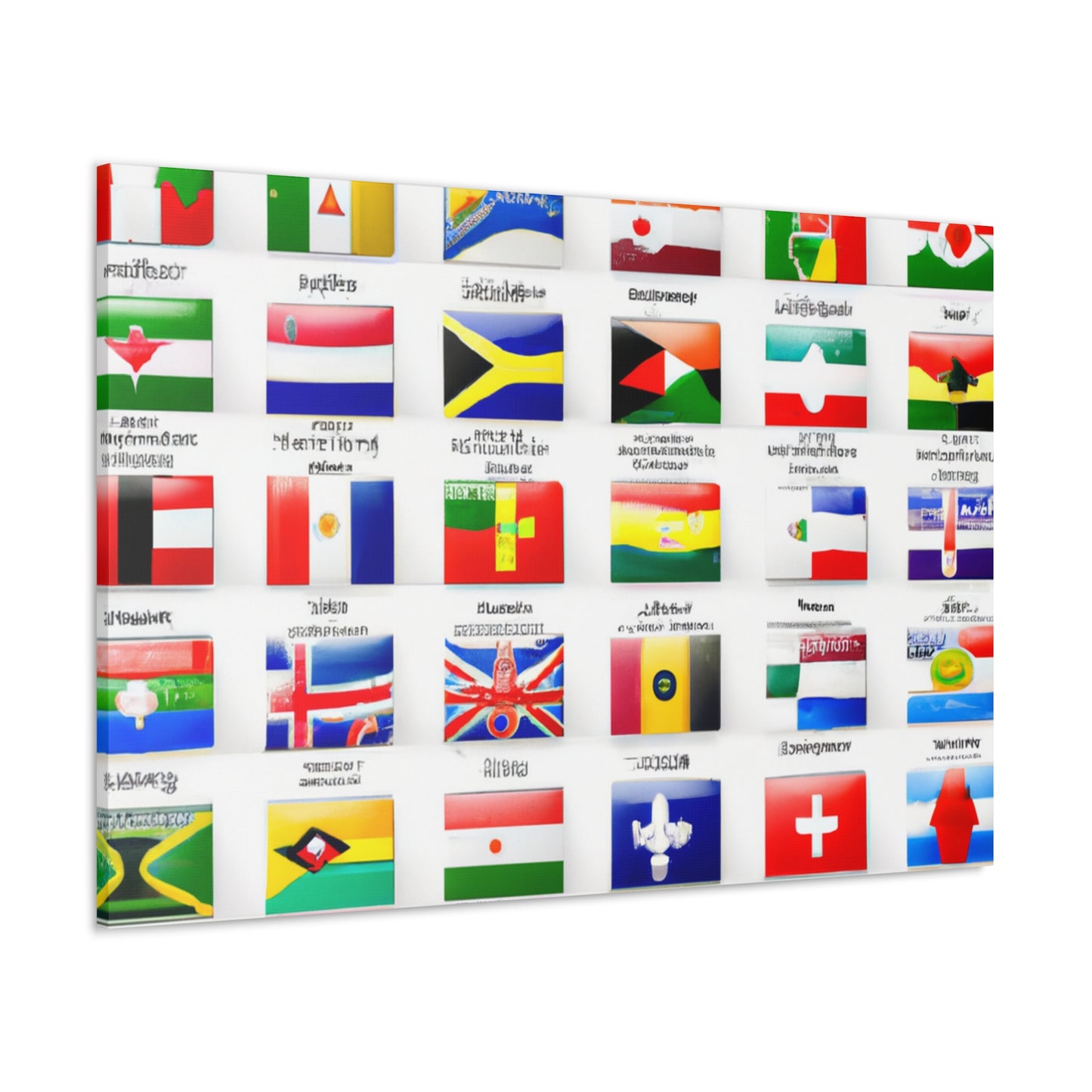 William Portis - Flags Of The World Canvas Wall Art