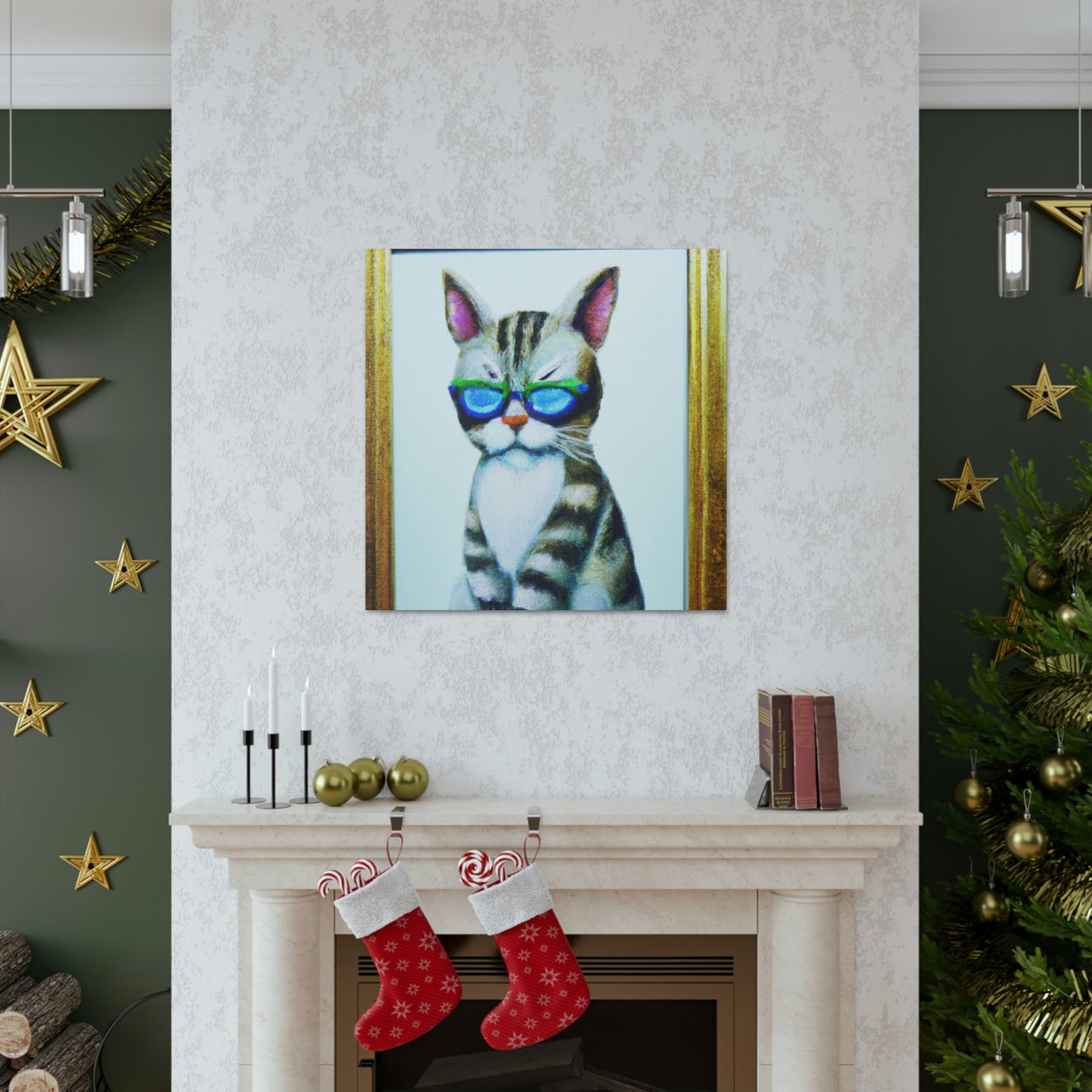 Freddie Fuzzywumps - Cat Lovers Canvas Wall Art