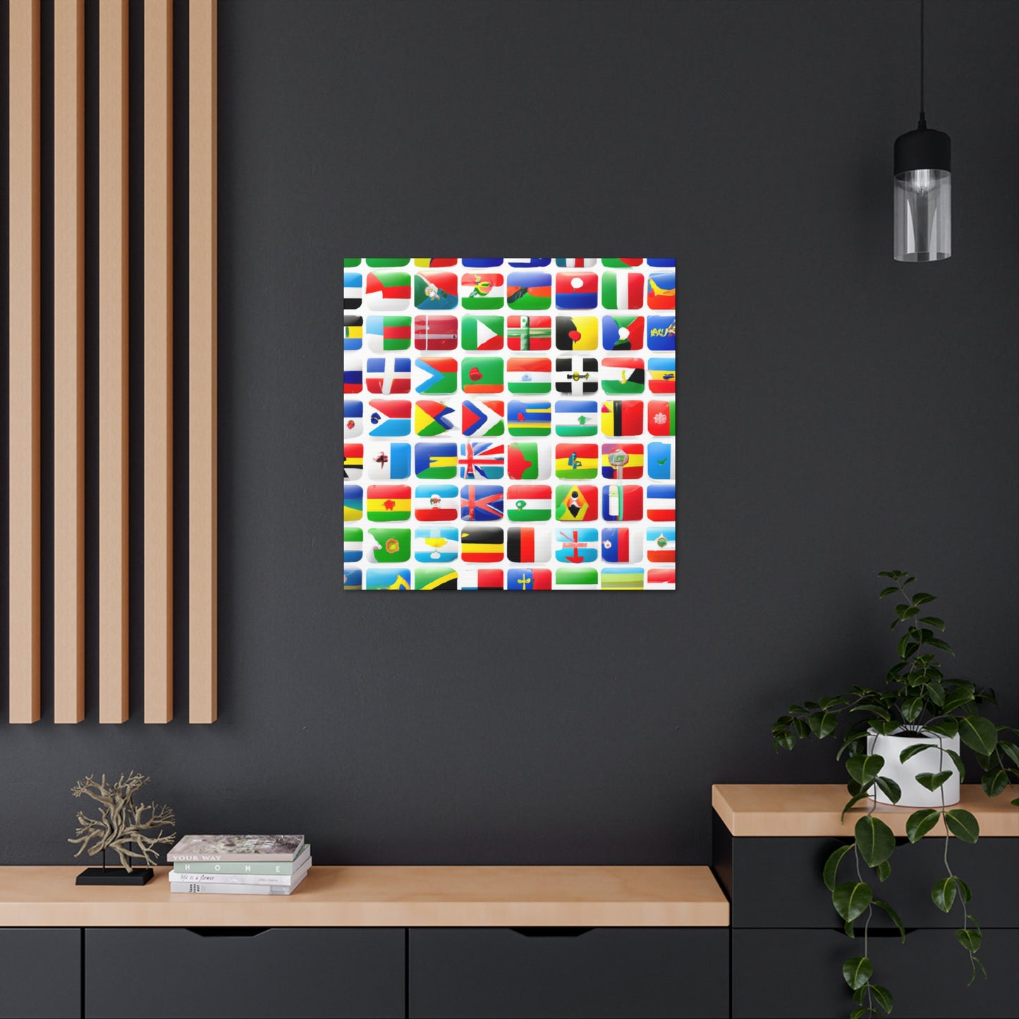 Emma Warren-Gardner - Flags Of The World Canvas Wall Art