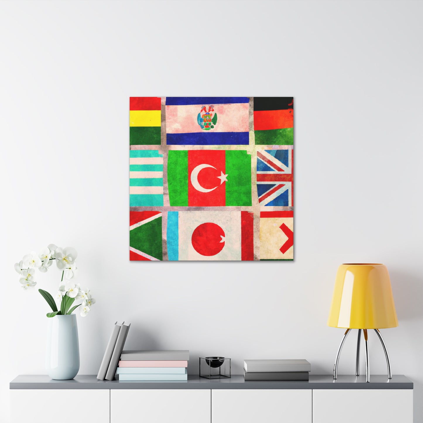 Frances Bellamy - Flags Of The World Canvas Wall Art