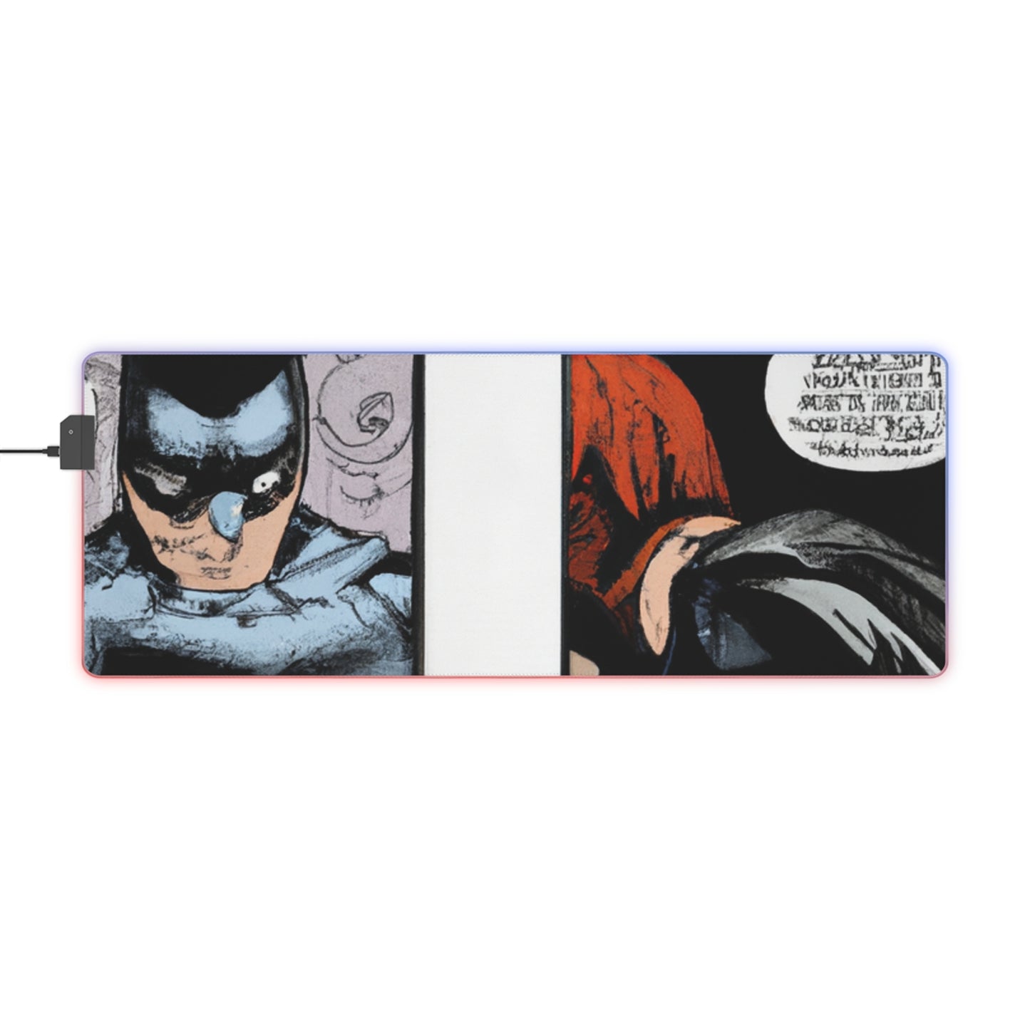 Rocky Rodger - Comic Book Collector LED Light Up Gaming Mouse Pad