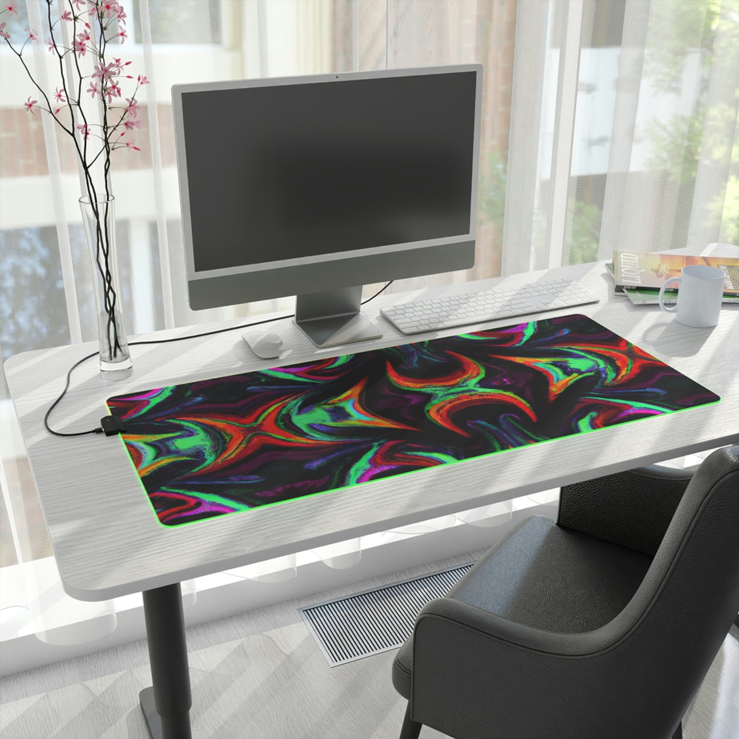 Roy Rumblepants - Psychedelic Trippy LED Light Up Gaming Mouse Pad