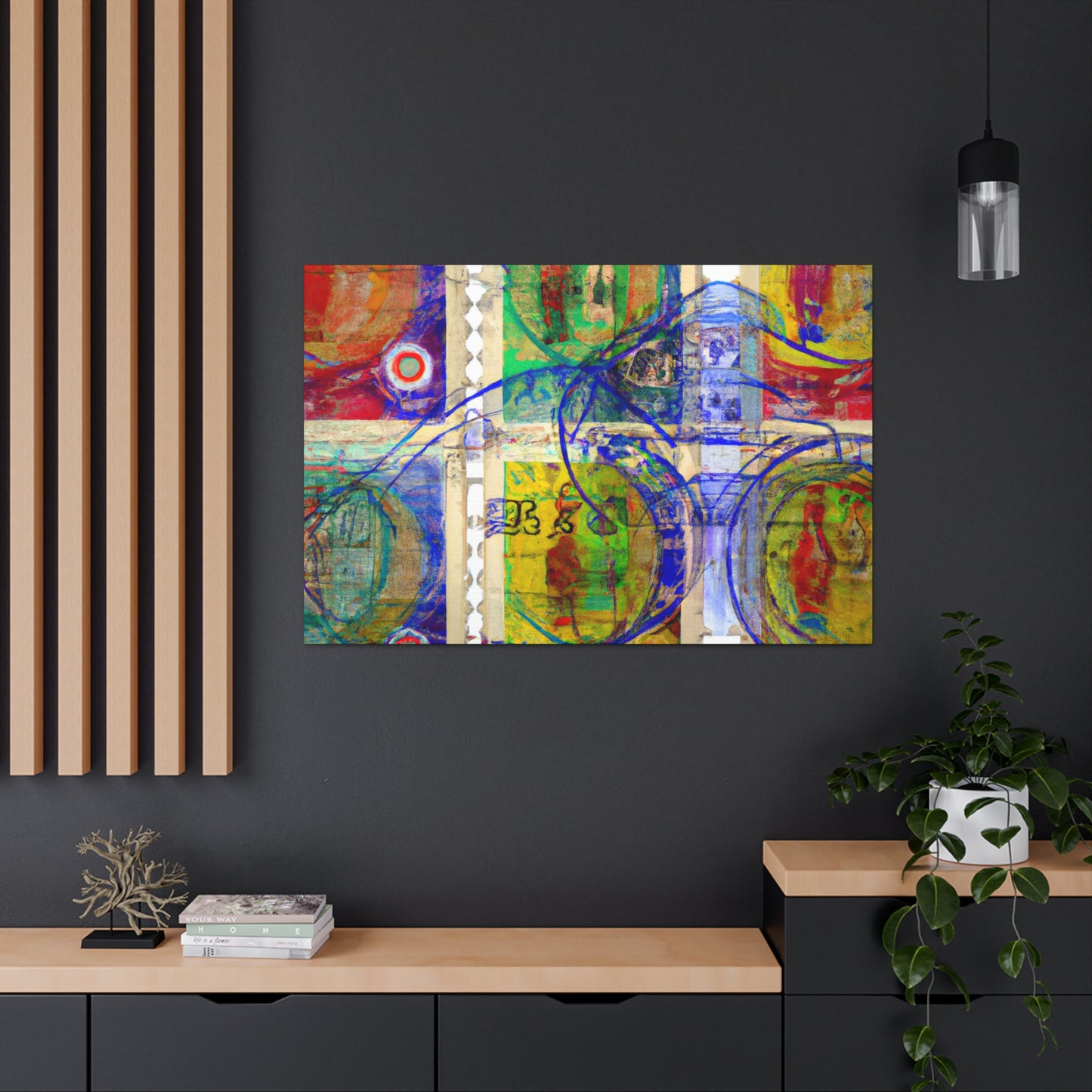 "Globetrotters" - Postage Stamp Collector Canvas Wall Art