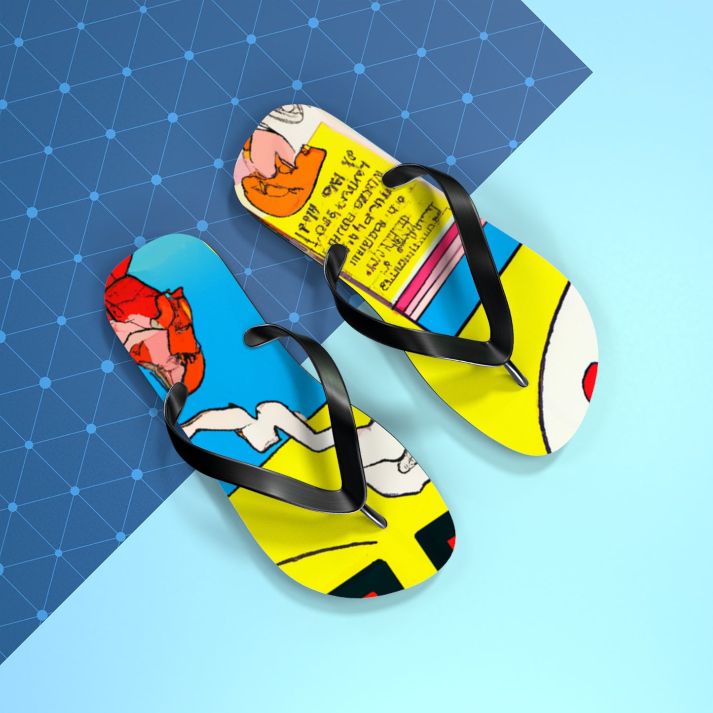 Super Bolt Lightning - Comics Collector Flip Flop Beach Sandals