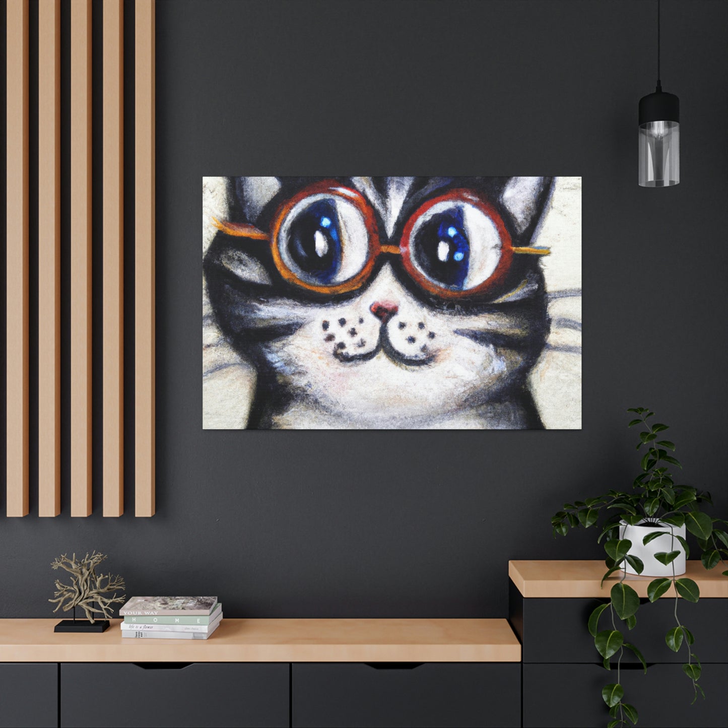 Sylvester McFluffypants - Cat Lovers Canvas Wall Art