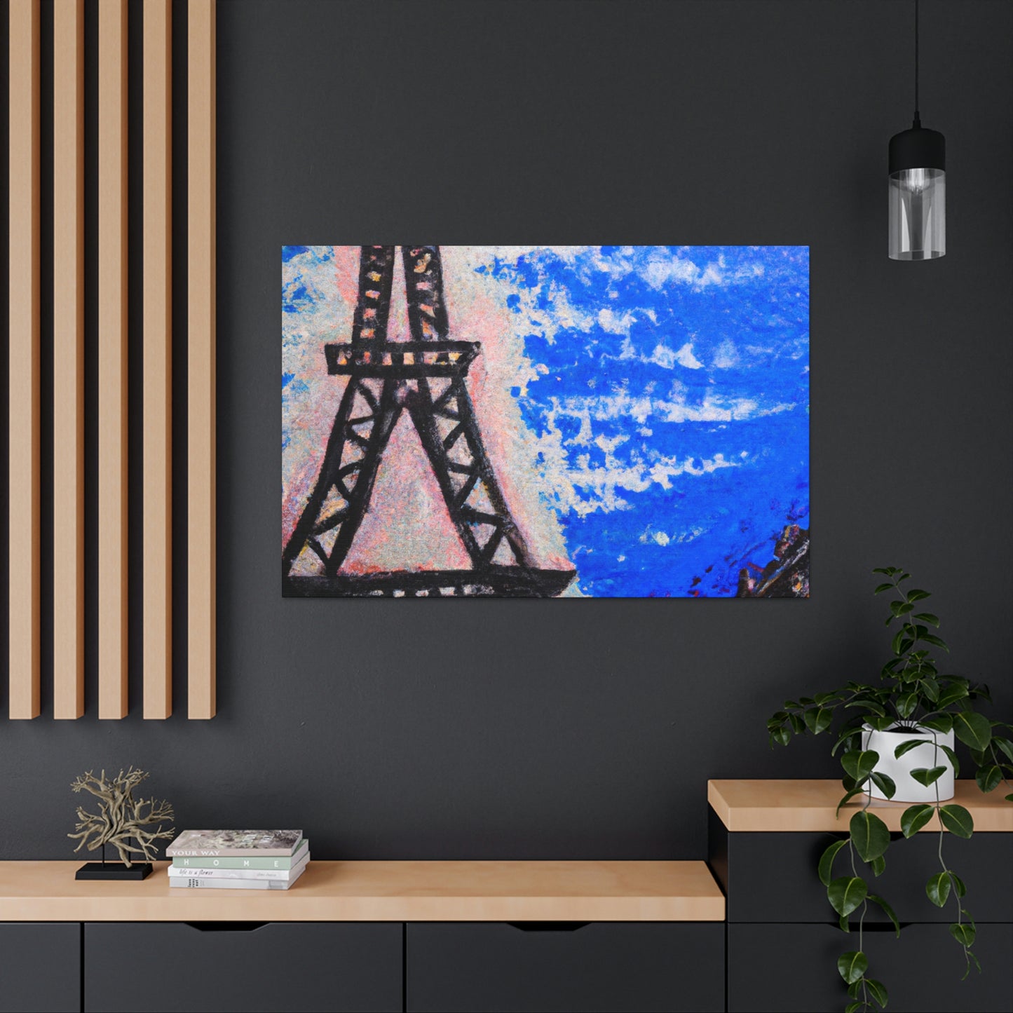 Monsieur Jules Lapin - Eiffel Tower Canvas Wall Art