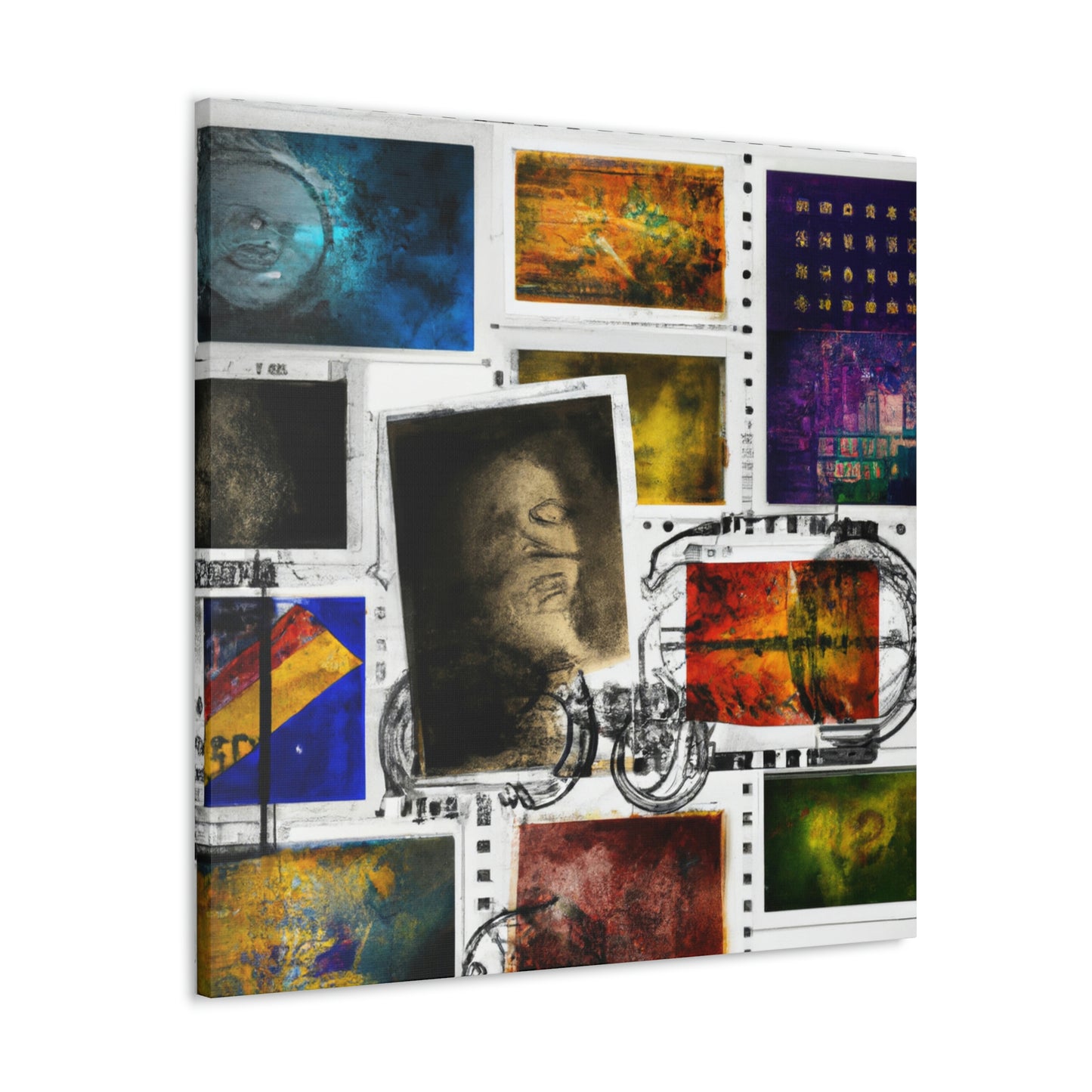 Global Access Stamps - Canvas