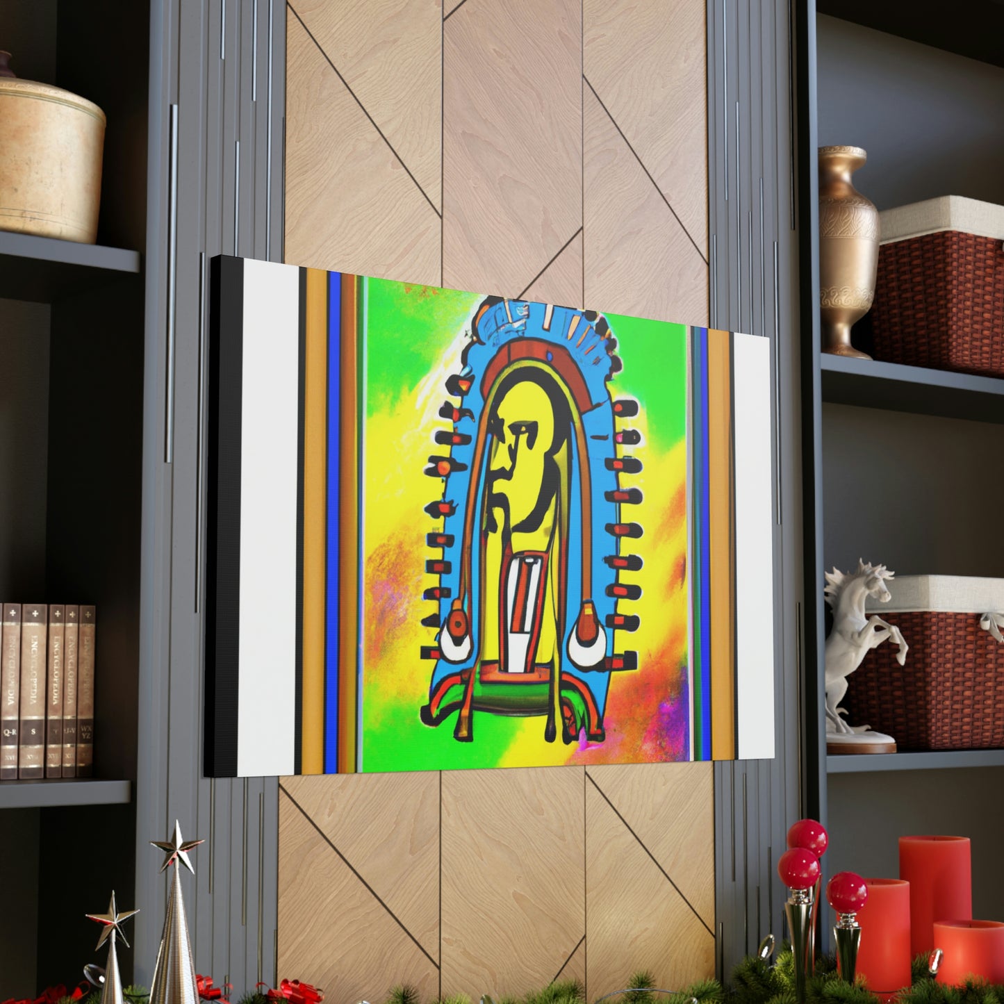 Wakanda the Wise - Native American Indian Canvas Wall Art