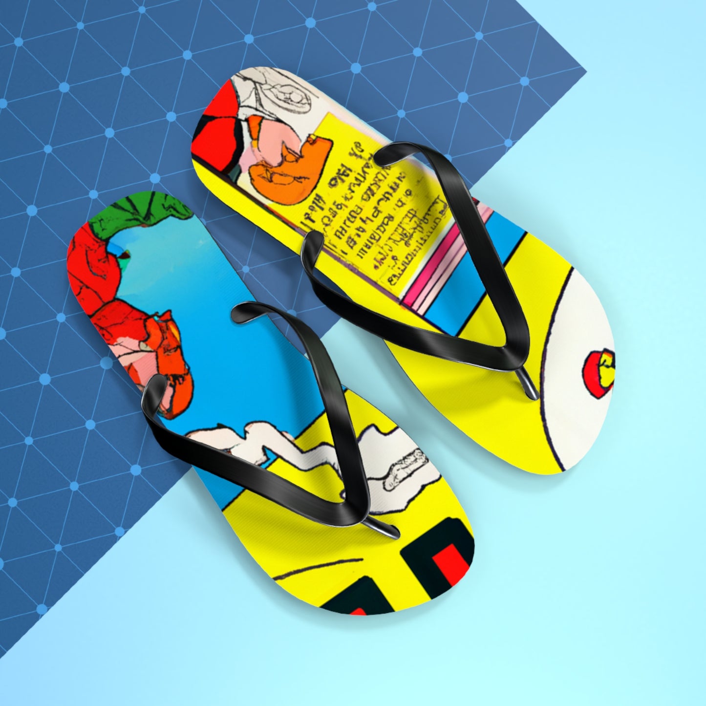 Super Bolt Lightning - Comics Collector Flip Flop Beach Sandals