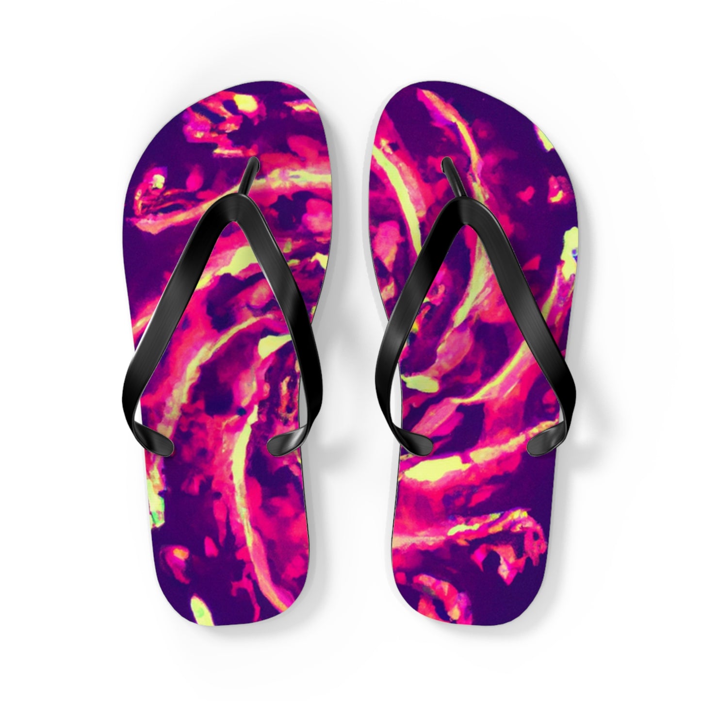 Vicente Broguesmith - Psychedelic Trippy Flip Flop Beach Sandals