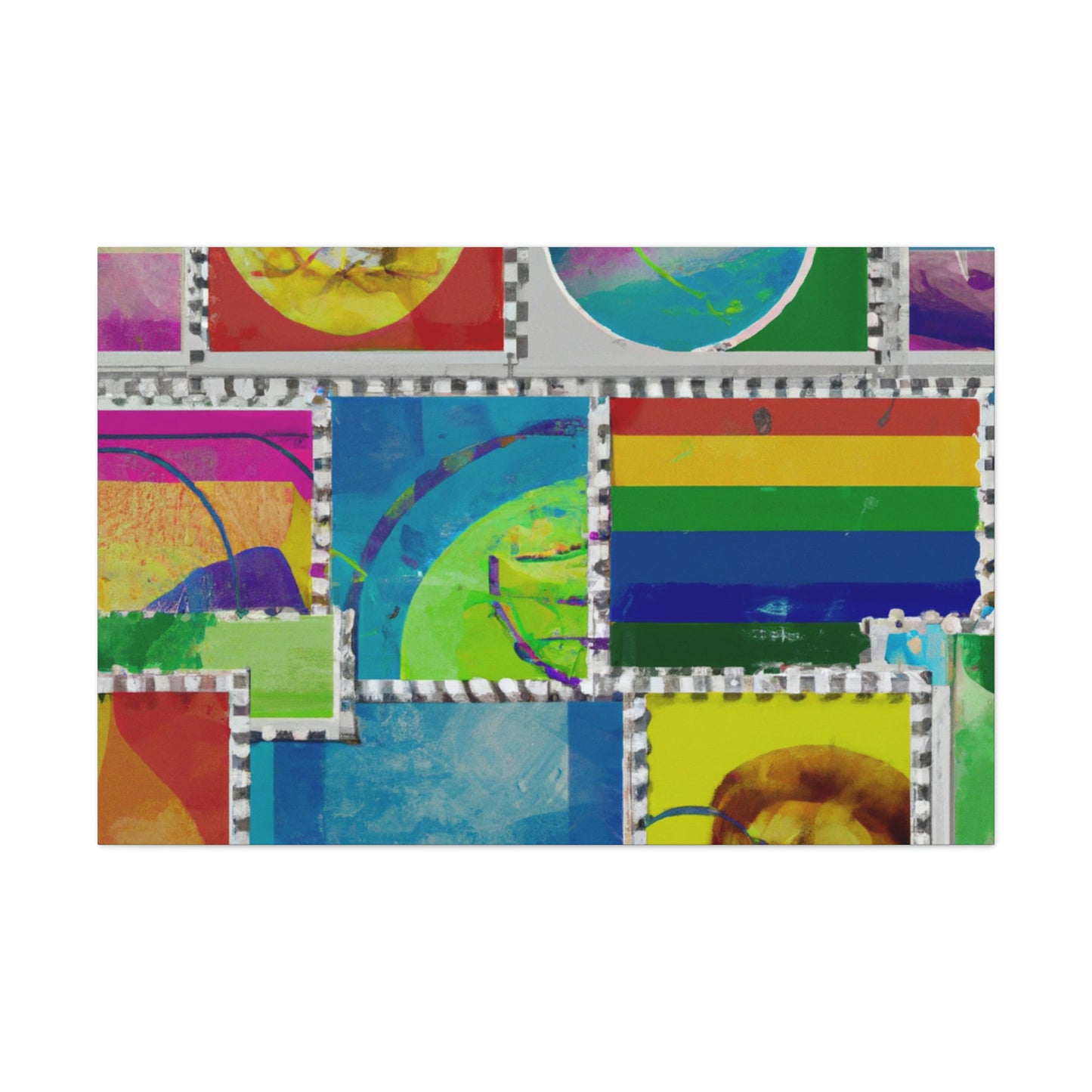 Global Connections Stamp Series - Canvas