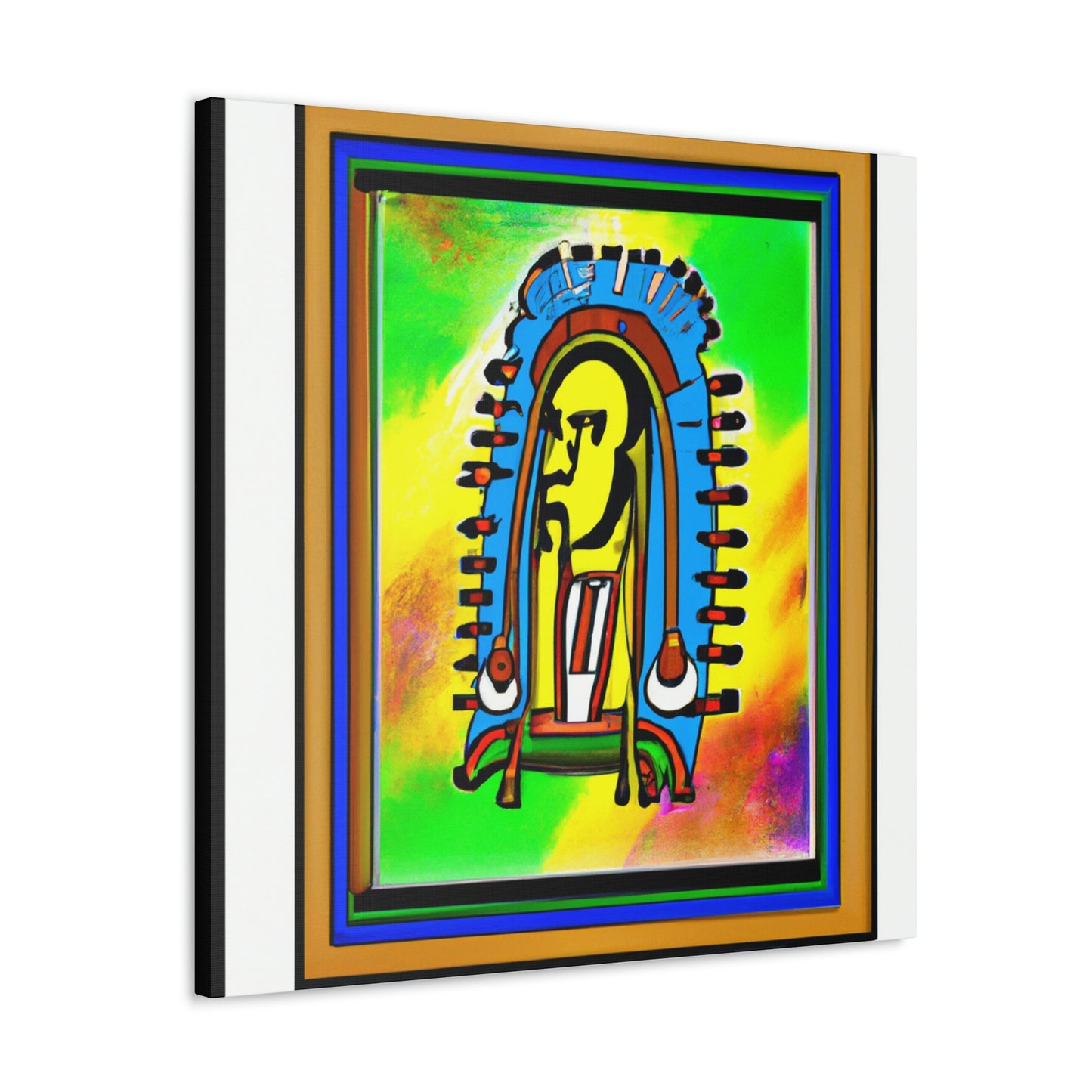 Wakanda the Wise - Native American Indian Canvas Wall Art