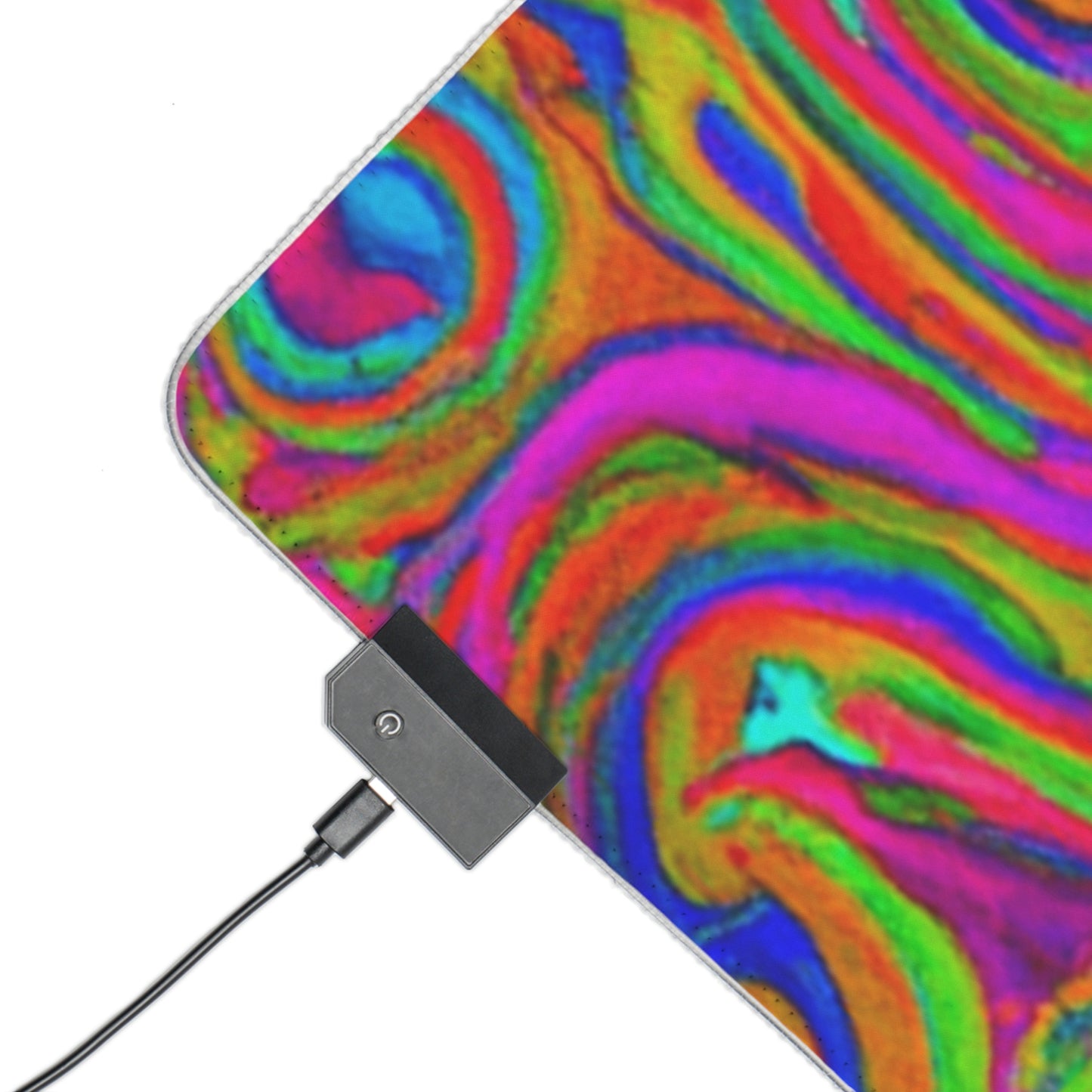 Tommy the Rocketman - Psychedelic Trippy LED Light Up Gaming Mouse Pad