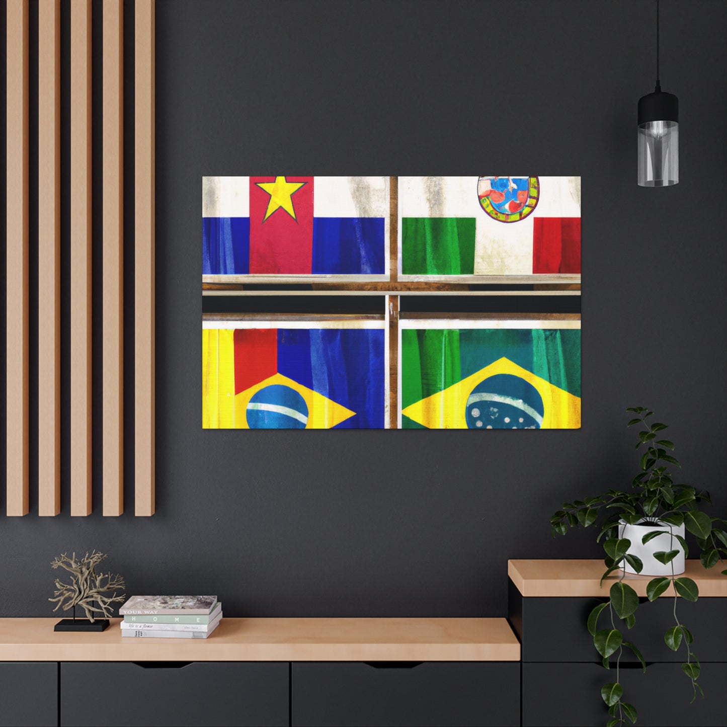 Louisa Catherine Morris - Flags Of The World Canvas Wall Art