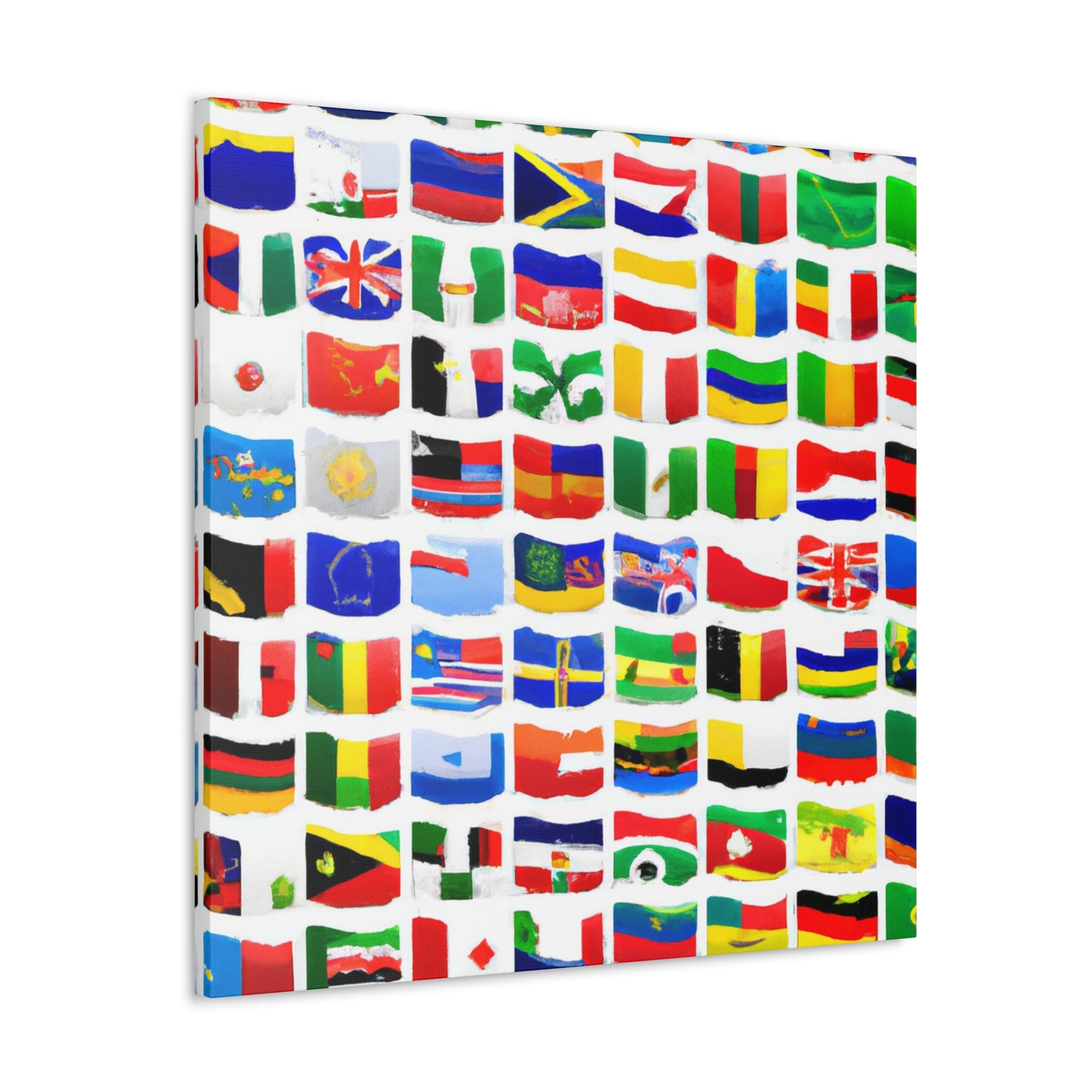 Ludwig Wiedemann - Flags Of The World Canvas Wall Art