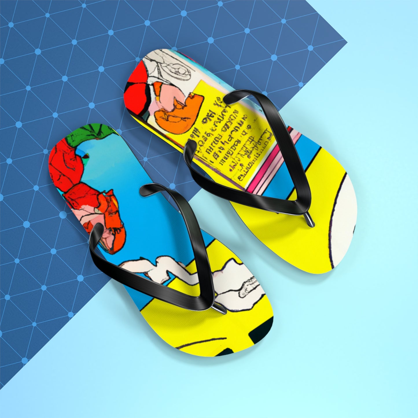 Super Bolt Lightning - Comics Collector Flip Flop Beach Sandals