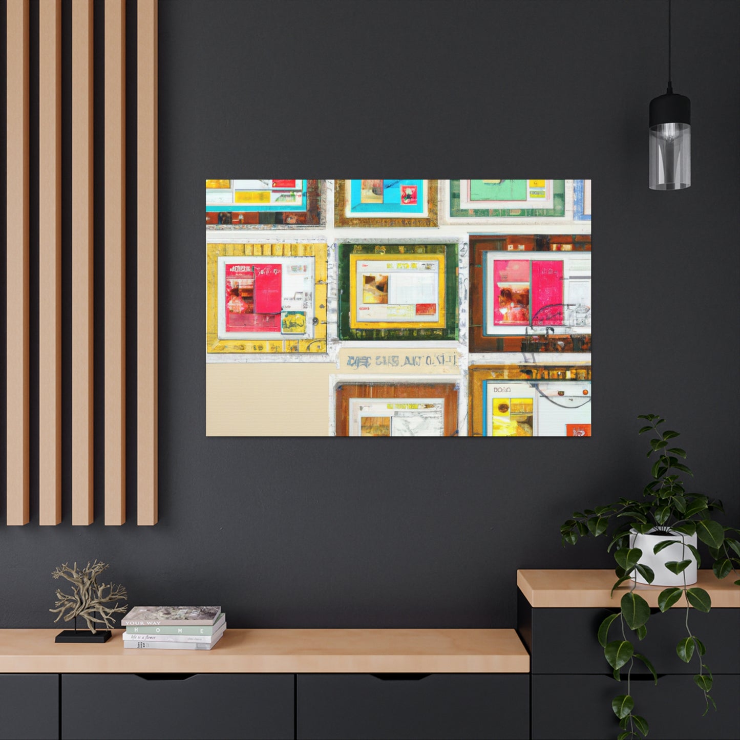 Global Journey Stamp Collection - Postage Stamp Collector Canvas Wall Art