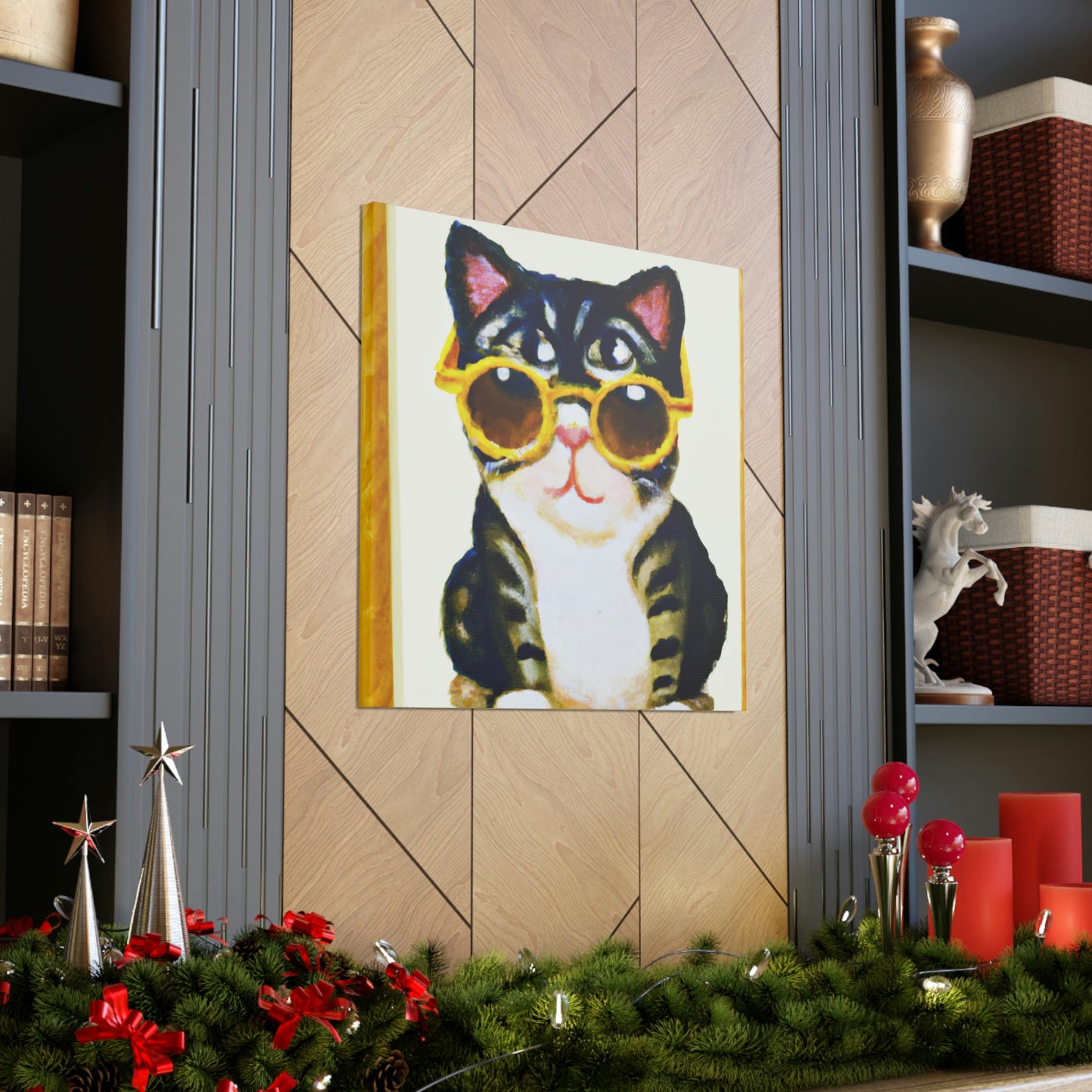 Sparky McTweezers - Cat Lovers Canvas Wall Art
