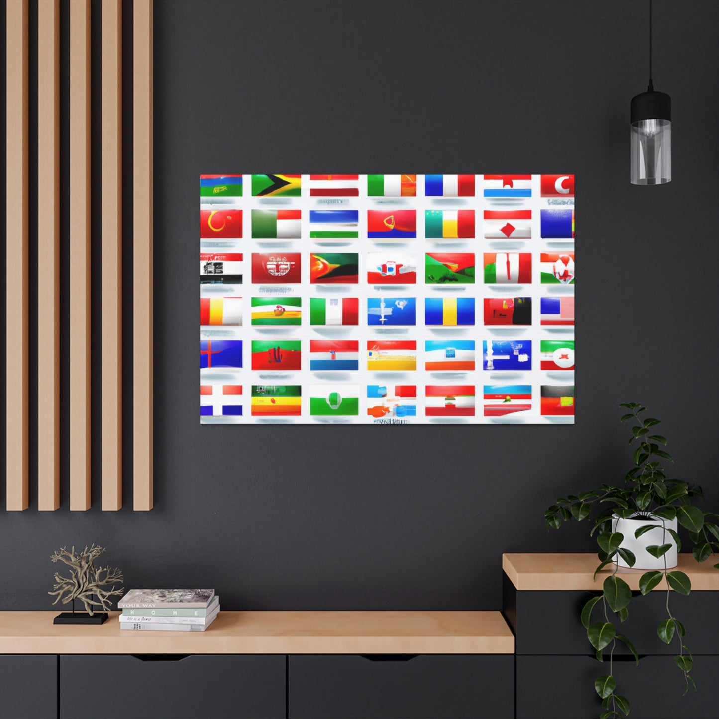 John Bartlett - Flags Of The World Canvas Wall Art