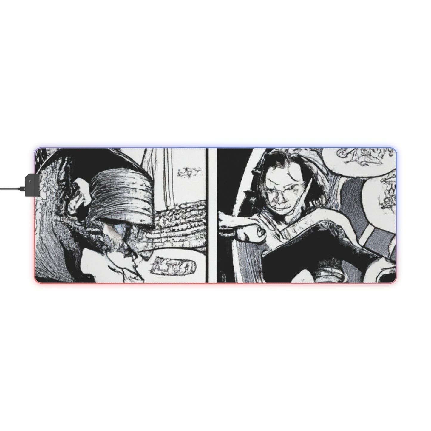 Smoothy Richardson - Comic Book Collector LED Light Up Gaming Mouse Pad