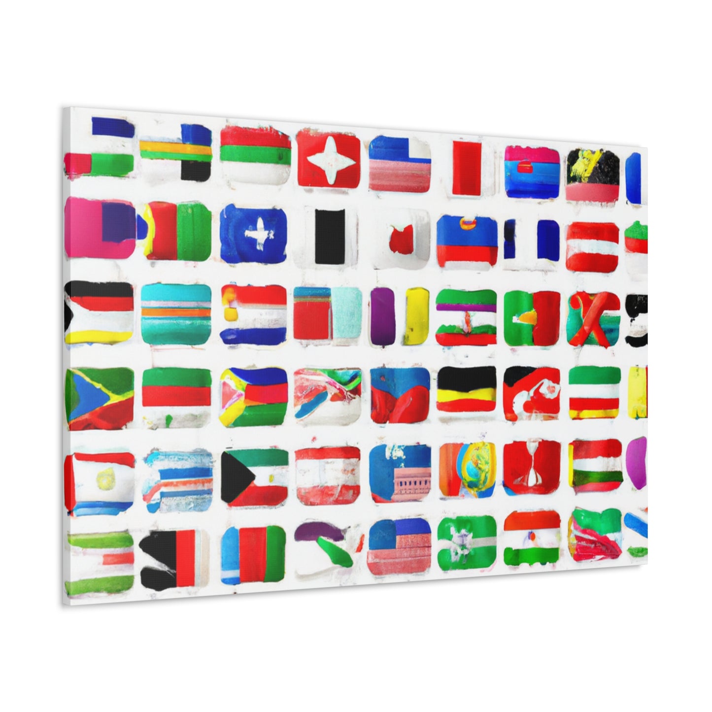 Fanny Klingenstein - Flags Of The World Canvas Wall Art