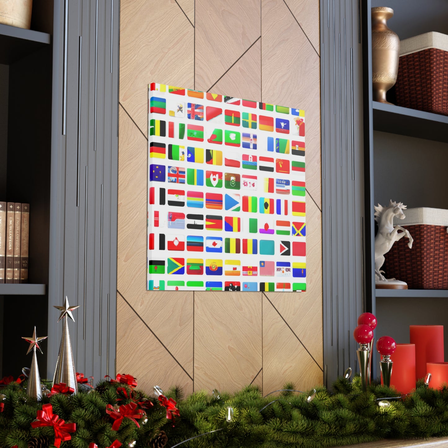 Josephine Knox Thompson - Flags Of The World Canvas Wall Art