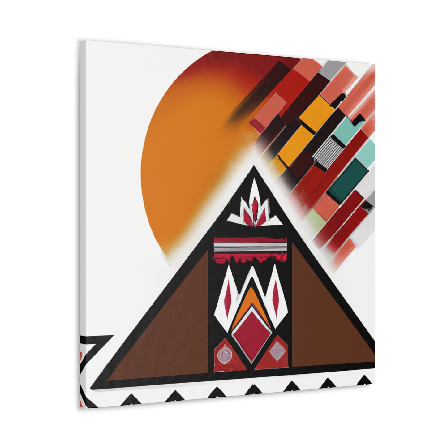 Chief White Eagle - Native American Indian Canvas Wall Art