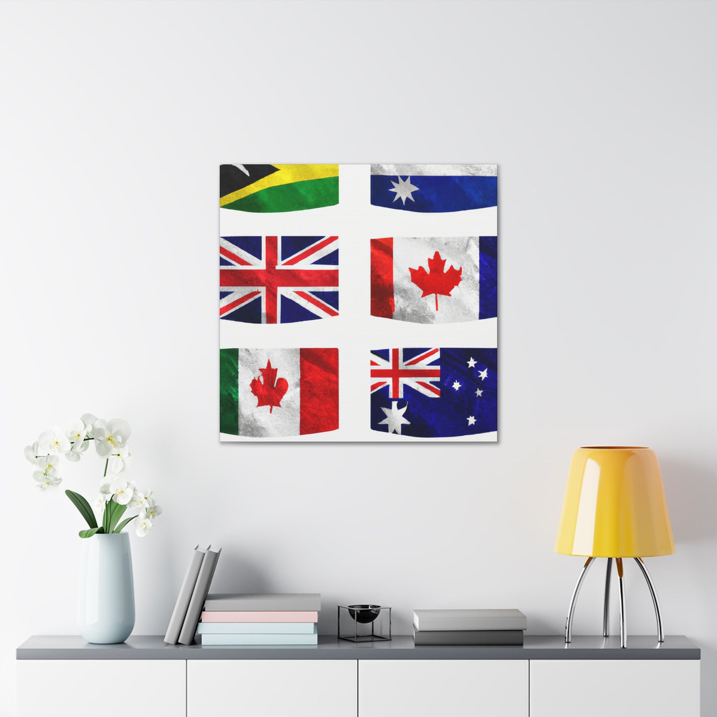 John Prosser (1819-1897) - Flags Of The World Canvas Wall Art