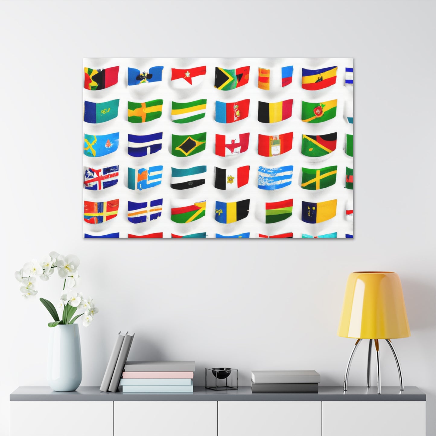 Isabella Rawlingson - Flags Of The World Canvas Wall Art