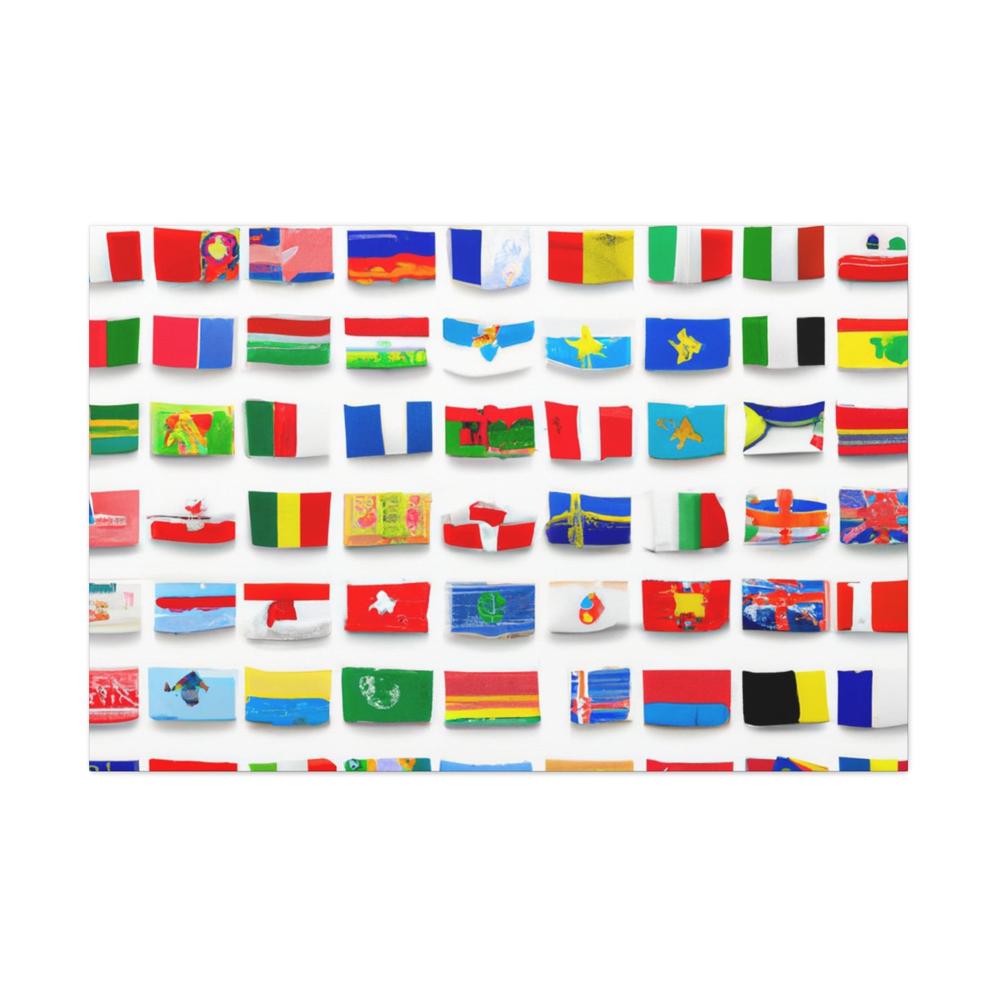 Adelina Frizzell. - Flags Of The World Canvas Wall Art