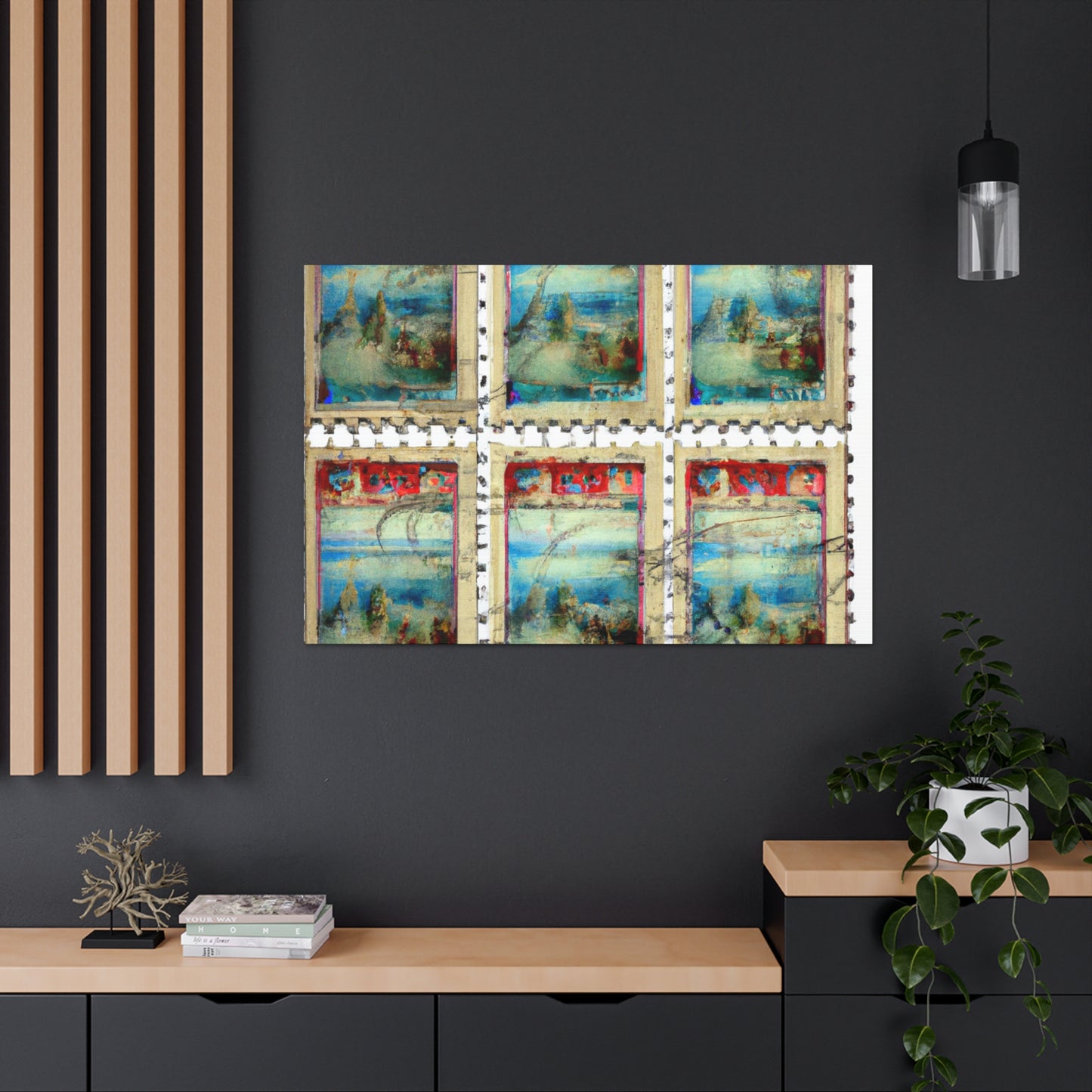 "Global Tribute" stamp series - Postage Stamp Collector Canvas Wall Art